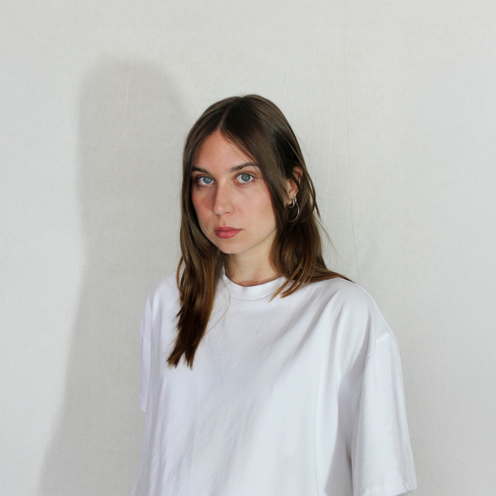 THE WHITE OVERSIZED SIGNATURE T-SHIRT