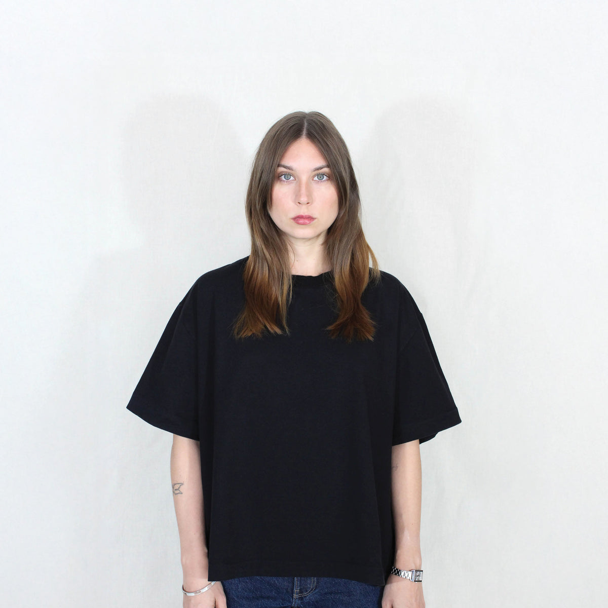 THE BLACK OVERSIZED SIGNATURE T-SHIRT
